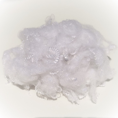 Anti-deformation Polyester Fiber For Filling Material (B Class) 0.9D*25mm Siliconized Bleaching Recycled Polyester Staple Fiber