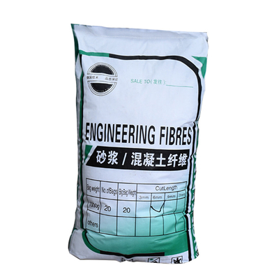 Abrasion-Resistant Fibrillated Polypropylene Staple Fiber Mesh For PP Concrete Fibers Concrete Fibers