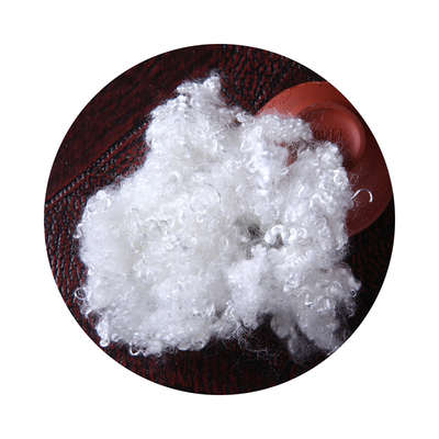 Abrasion-resistant 3D 32mm cavity conjugated siliconized recycled polyester staple fiber