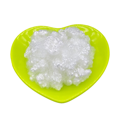 Deformation Recycled Cavity Conjugated Silicon HCS Polyester Fiber 7D / 15D * 64MM Raw Material For Sofa / Pillow Filling